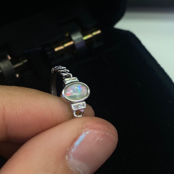 Australia opal silver ring - Picture 4 of 4